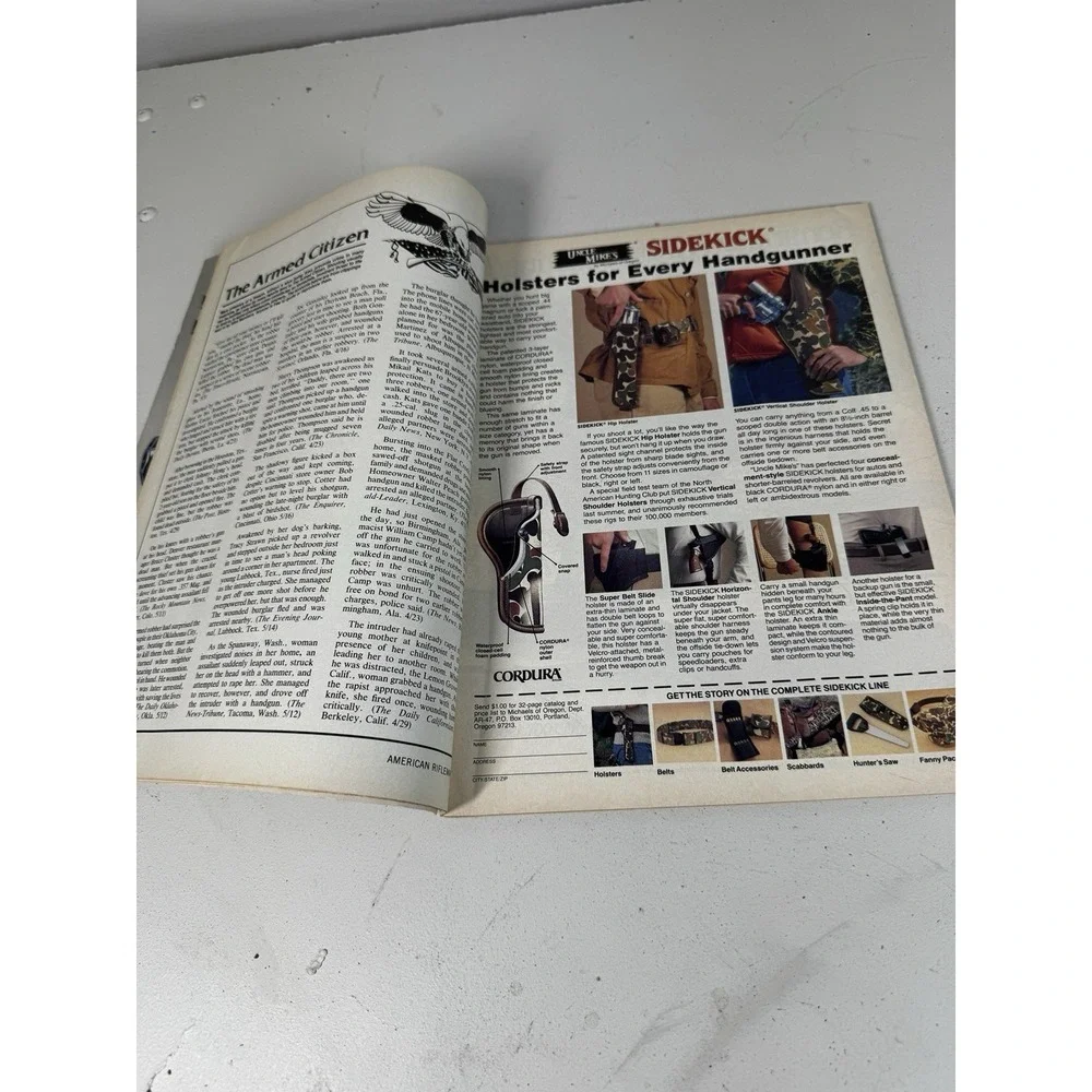 July‎ 1986 American Rifleman NRA Magazine Handgun Shotgun Hunting Camouflage